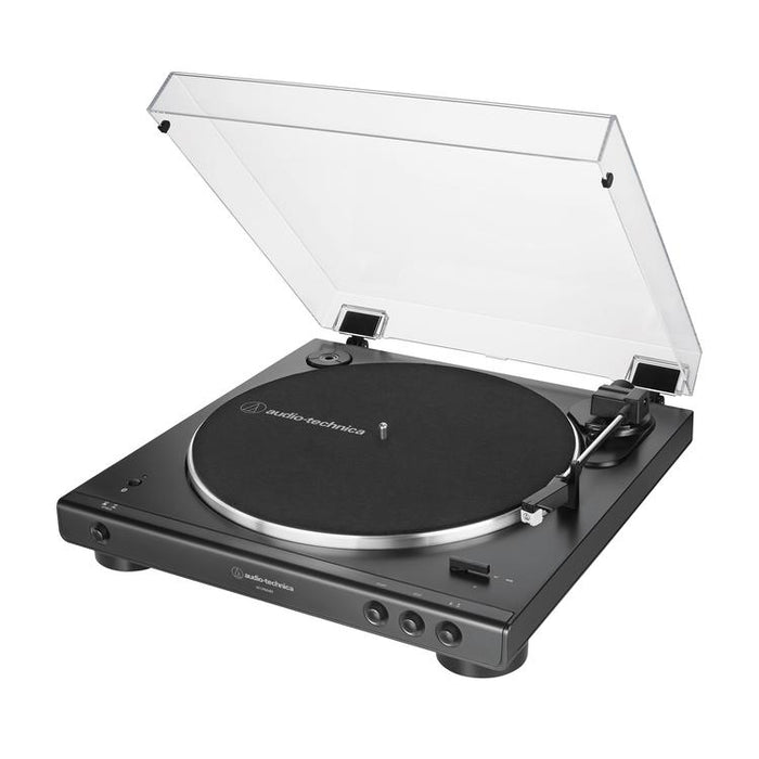 Audio-Technica AT-LP60XBTBK | Table tournante Stéréo - Sans fil - Bluetooth - Entraînement par courroie - Entièrement automatique - Noir-SONXPLUS.com