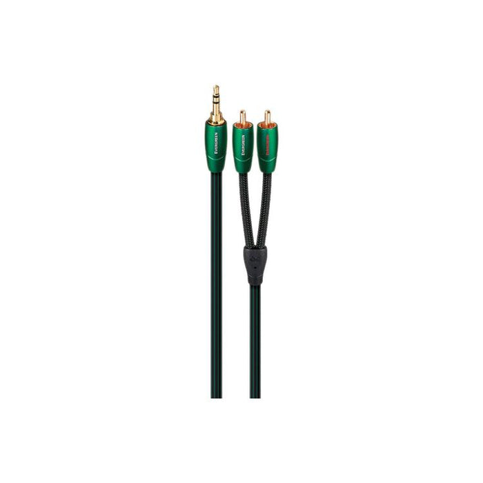 Audioquest Evergreen | Câble 3,5mm à RCA - Fiche RCA plaqués Or - 1 Mètre-SONXPLUS.com
