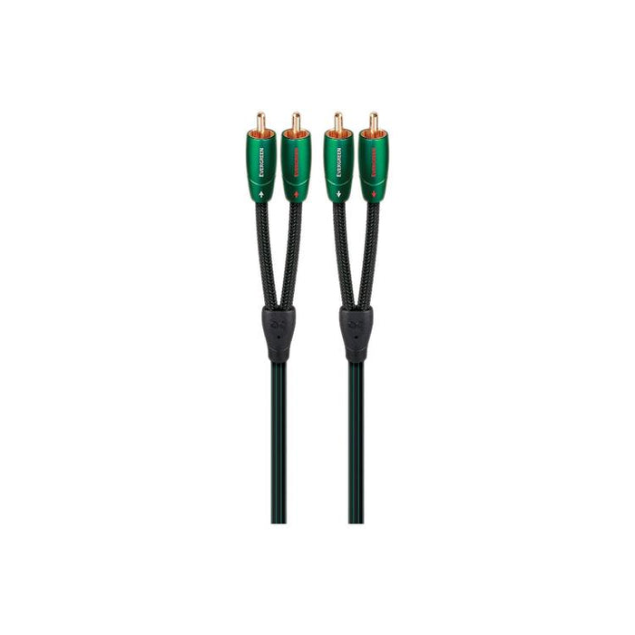 Audioquest Evergreen | Câble RCA à RCA - Fiches RCA plaquées Or - 2 Mètres-SONXPLUS.com