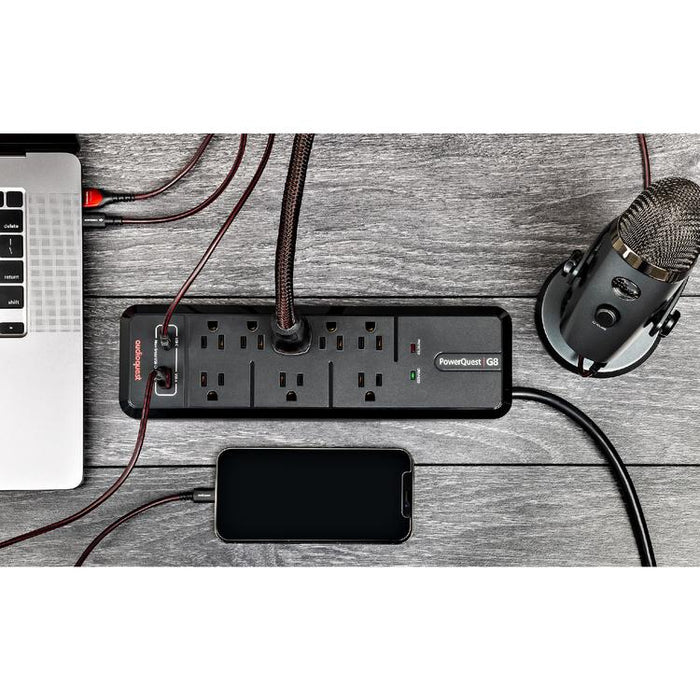 Audioquest PQ G8 | Barre de surtension - 10 Prises - Technologie Micro-Spike-SONXPLUS.com