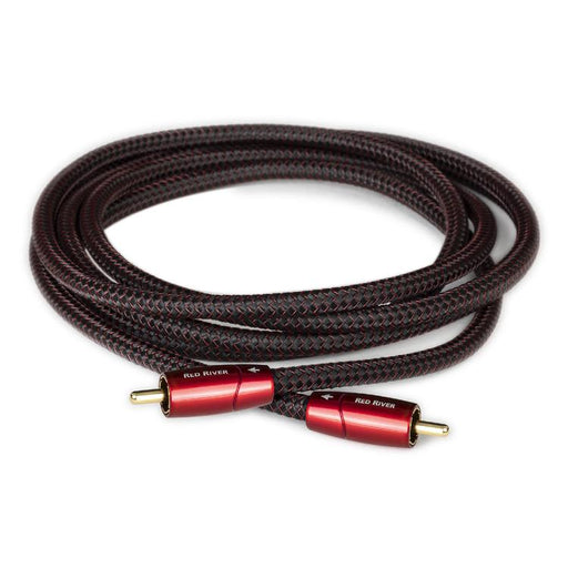 Audioquest Red River | Câble RCA - Terminaisons soudées à froid plaquées Or - 2 Mètres-SONXPLUS.com
