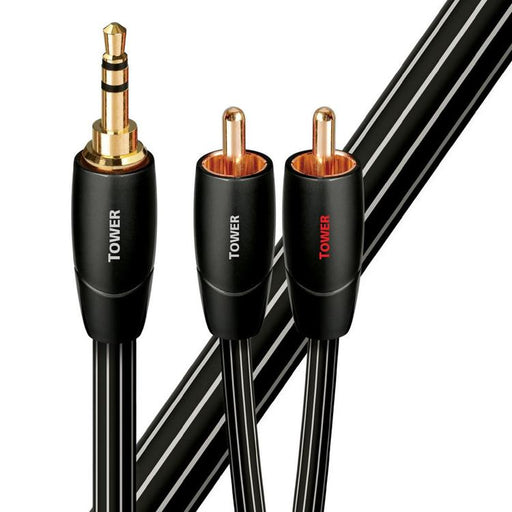 Audioquest Tower | Câbles Jack 3,5mm à RCA - Plaquées Or - 2 Mètres-SONXPLUS.com