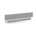 BDI BDIAL7473MESW | Meuble multimédia - Portes à persiennes - Blanc Satin-SONXPLUS.com