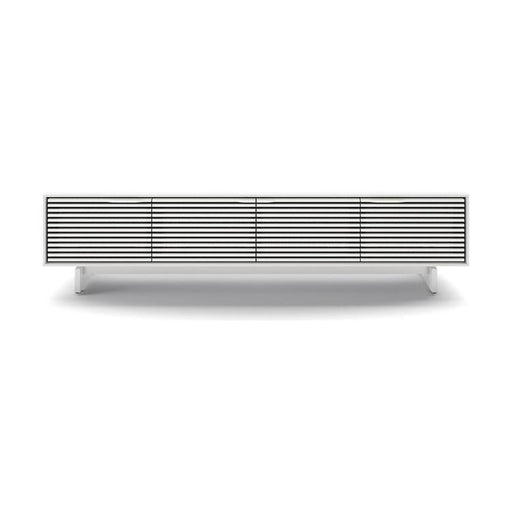 BDI BDIAL7473MESW | Meuble multimédia - Portes à persiennes - Blanc Satin-SONXPLUS.com