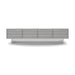 BDI BDIAL7473MESW | Meuble multimédia - Portes à persiennes - Blanc Satin-SONXPLUS.com