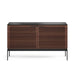 BDI BDICORR7128CHOC | Meuble multimédia - Portes persiennes - Bois massif - Noyer Teinté Chocolat-SONXPLUS.com