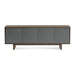 BDI BDIOCTA8379WN | Meuble multimédia - Portes métalliques perforées - Noyer Brûlé-SONXPLUS.com