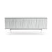 BDI BDITAN7109SW | Meuble multimédia - Tablettes réglables - Blanc Satiné-SONXPLUS.com