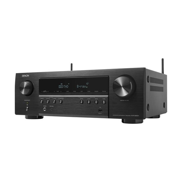 Denon AVRS660H | Récepteur AV 5.2 canaux - Cinéma maison - 8K - HEOS intégré - Commande vocale - 75 W / Canal - Noir-SONXPLUS.com