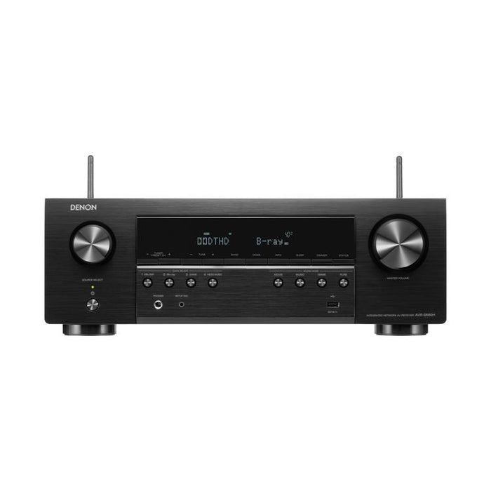 Denon AVRS660H | Récepteur AV 5.2 canaux - Cinéma maison - 8K - HEOS intégré - Commande vocale - 75 W / Canal - Noir-SONXPLUS.com