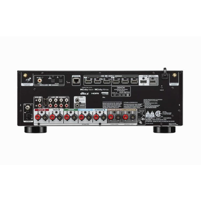 Denon AVRS970H | Récepteur AV - 7.2 canaux d'amplification - Cinéma maison - 8K - HEOS - Noir