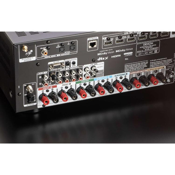 Denon AVRX2800H | Récepteur AV - 7.2 canaux d'amplification - Cinéma maison - 8K - HEOS - Noir-SONXPLUS.com