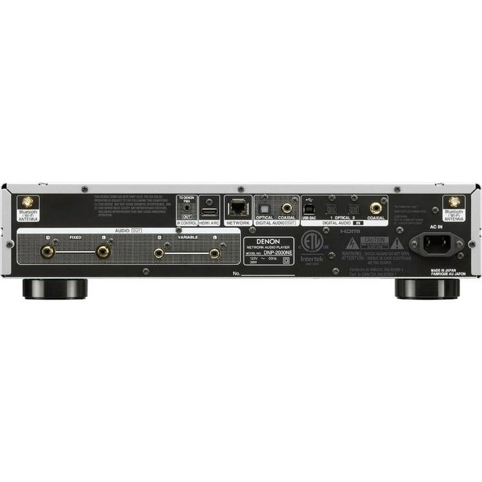 Denon DNP-2000NE | Lecteur réseau haute résolution - HEOS intégré - Wi-fi - Argent-SONXPLUS.com