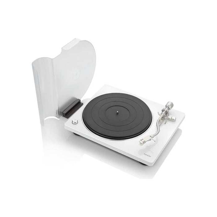 Denon DP-400 | Table tournante Hi-Fi - Capteur automatique de vitesse - Bras de vitesse en "S" - Blanc-SONXPLUS.com