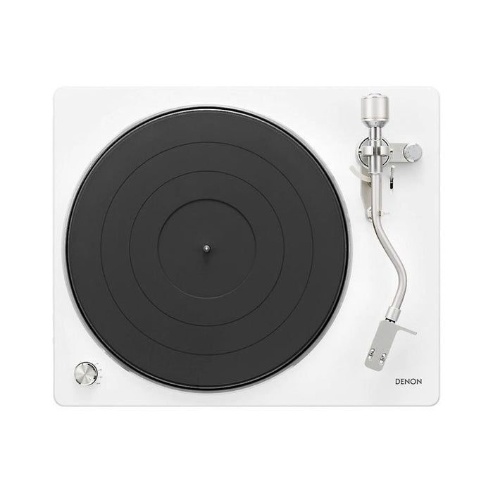 Denon DP-450USB | Table tournante Hi-Fi - Port USB - Bras de lecture en "S" - Blanc-SONXPLUS.com