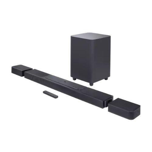 JBL Bar 1300 Pro | Barre de son 11.1.4 - Avec Haut-parleurs surround détachables et Caisson de graves 10" - Dolby Atmos - DTS:X - MultiBeam - 1170W - Noir-SONXPLUS.com