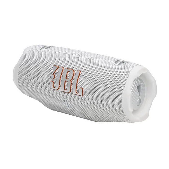 JBL Charge 6 | Haut-Parleur Portatif Bluetooth - Étanche - Auracast - 28 Heures d'autonomie - Blanc-SONXPLUS.com