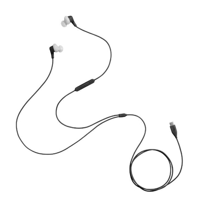 JBL Endurance Run 3C | Écouteurs intra-auriculaires - USB-C - Sport - Filaire - IP65 - Noir/Gris-SONXPLUS.com