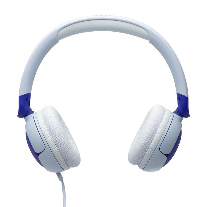 JBL JR320 | Écouteurs filaires circum-auriculaires pour enfant - JBL Safe Sound - Microphone - Bleu-SONXPLUS.com