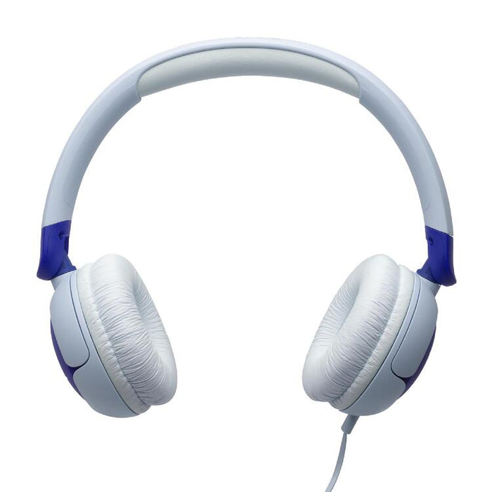 JBL JR320 | Écouteurs filaires circum-auriculaires pour enfant - JBL Safe Sound - Microphone - Bleu-SONXPLUS.com