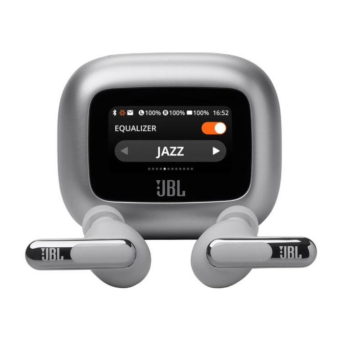 JBL Live Beam 3 | Écouteurs intra-auriculaires - Écran tactile LED 1,45" - Argent-SONXPLUS.com