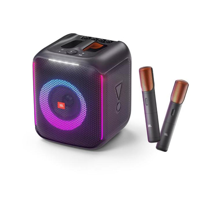 JBL PartyBox Encore | Haut-parleur de fête portatif - Sans fil - Bluetooth - 100 W - 2 Microphones inclus - Noir-SONXPLUS.com