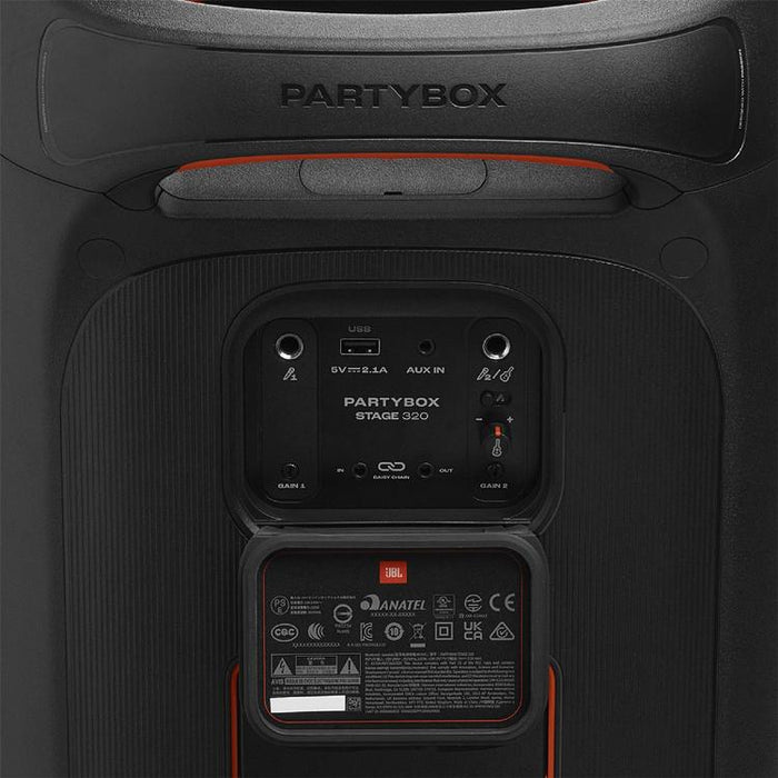 JBL PartyBox Stage 320 | Haut-parleur portable - Sans fil - Bluetooth - Effets lumineux - 240 W - Noir-SONXPLUS.com