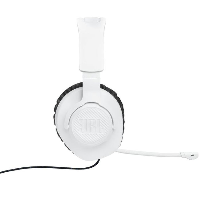 JBL Quantum 100P | Casque de jeu filaire circum-auriculaire - Pour Console Playstation - Blanc/Bleu