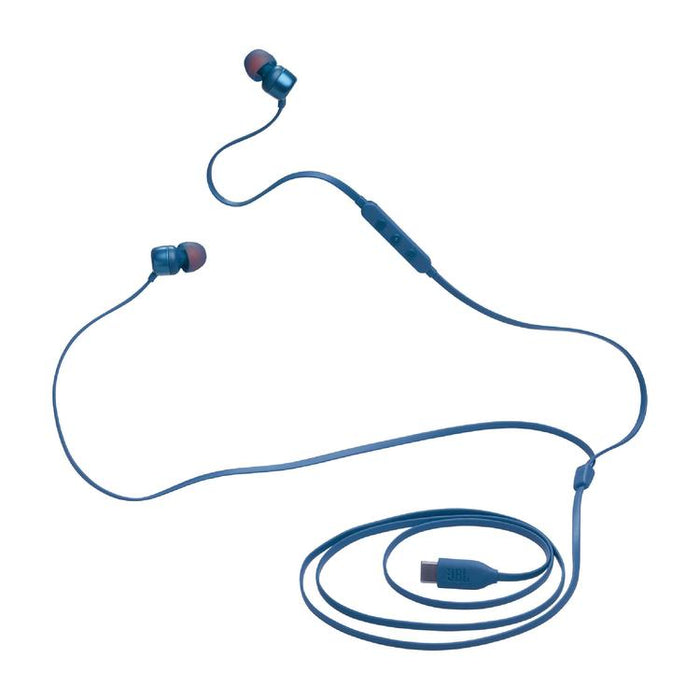 JBL Tune 310C | Écouteurs intra-auriculaires - Filaire - USB-C - Télécommande 3 boutons - Bleu-SONXPLUS.com