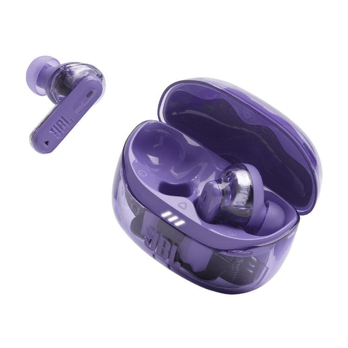 JBL Tune Beam 2 | Écouteurs intra-auriculaires - 100% Sans fil - Bluetooth - Smart Ambient - 6 Microphones - Mauve Fantôme-SONXPLUS.com