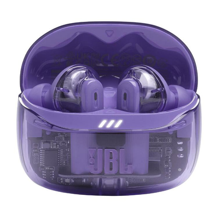 JBL Tune Beam 2 | Écouteurs intra-auriculaires - 100% Sans fil - Bluetooth - Smart Ambient - 6 Microphones - Mauve Fantôme-SONXPLUS.com