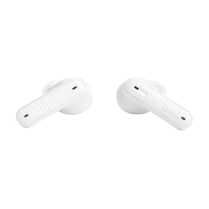 JBL Tune Beam | Écouteurs intra-auriculaires - 100% Sans fil - Bluetooth - Smart Ambient - Conception Stick-open - Blanc-SONXPLUS.com