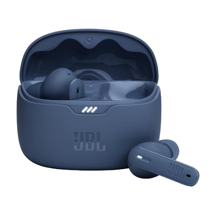 JBL Tune Beam | Écouteurs intra-auriculaires - 100% Sans fil - Bluetooth - Smart Ambient - Conception Stick-open - Bleu-SONXPLUS.com