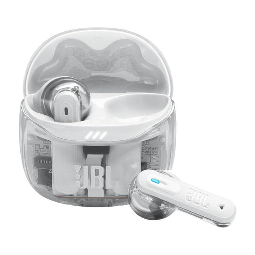 JBL Tune Flex 2 | Écouteurs intra-auriculaires - 100% Sans fil - Bluetooth - Réduction de bruit - 6 Microphones - IP54 - Blanc Fantôme-SONXPLUS.com