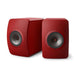 KEF LS50 WIRELESS II | Haut-parleurs HiFi Sans fil - Absorption des métamatériaux - Rouge Crimson - Paire-SONXPLUS.com