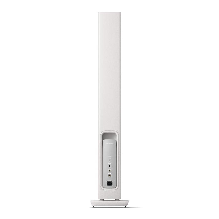 KEF LS60 WIRELESS | Haut-parleurs sur pieds HiFi sans fil - Tout-en-1 - Blanc Minérale - Paire-SONXPLUS.com