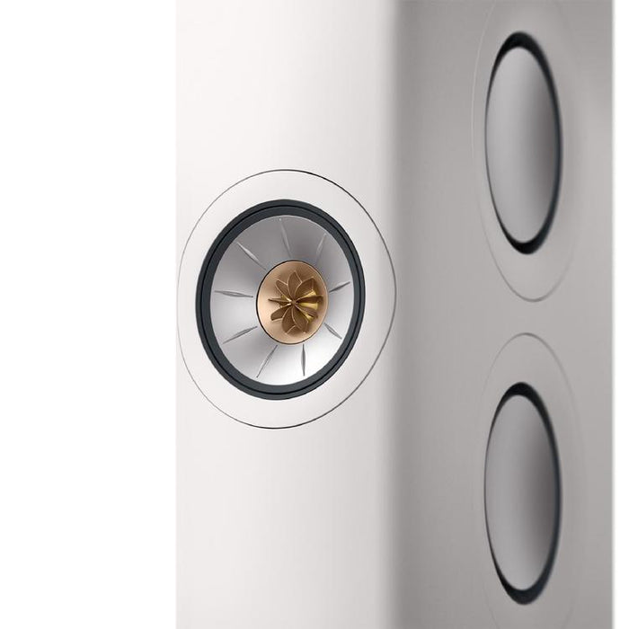 KEF LS60 WIRELESS | Haut-parleurs sur pieds HiFi sans fil - Tout-en-1 - Blanc Minérale - Paire-SONXPLUS.com
