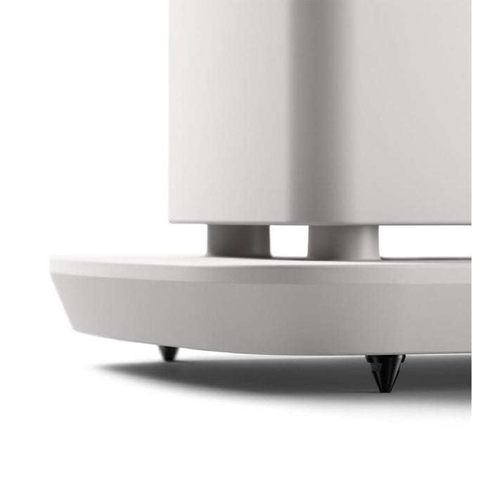KEF LS60 WIRELESS | Haut-parleurs sur pieds HiFi sans fil - Tout-en-1 - Blanc Minérale - Paire-SONXPLUS.com