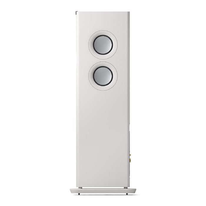 KEF LS60 WIRELESS | Haut-parleurs sur pieds HiFi sans fil - Tout-en-1 - Blanc Minérale - Paire-SONXPLUS.com