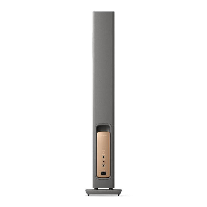 KEF LS60 WIRELESS | Haut-parleurs sur pieds HiFi sans fil - Tout-en-1 - Gris Titane - Paire-SONXPLUS.com