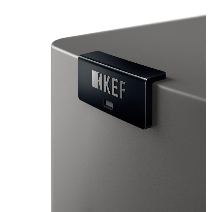 KEF LS60 WIRELESS | Haut-parleurs sur pieds HiFi sans fil - Tout-en-1 - Gris Titane - Paire-SONXPLUS.com