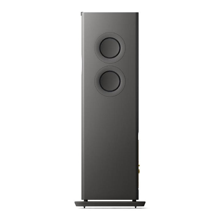 KEF LS60 WIRELESS | Haut-parleurs sur pieds HiFi sans fil - Tout-en-1 - Gris Titane - Paire-SONXPLUS.com