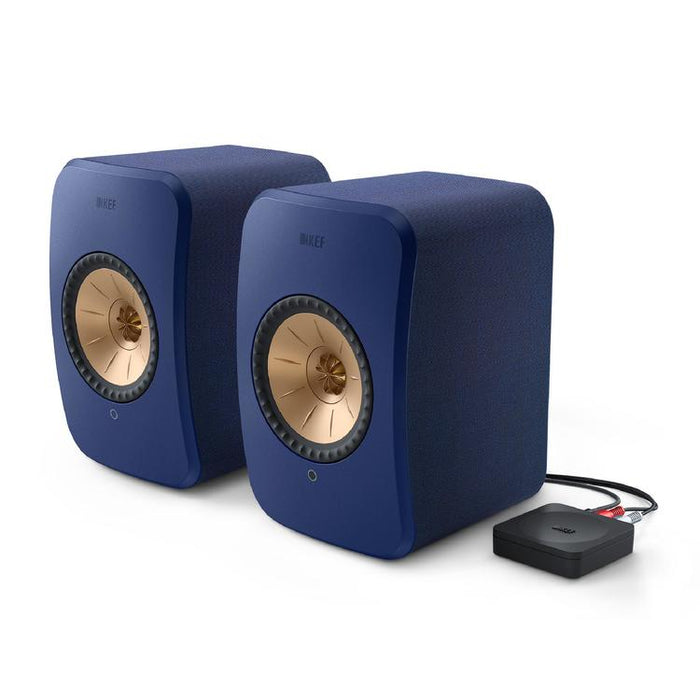 KEF LSX II | Haut-parleurs HiFi Sans fil - Compacte et versatile - Bleu Cobalt - Paire-SONXPLUS.com