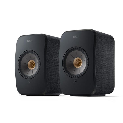 KEF LSX II | Haut-parleurs HiFi Sans fil - Compacte et versatile - Noir Carbone - Paire-SONXPLUS.com