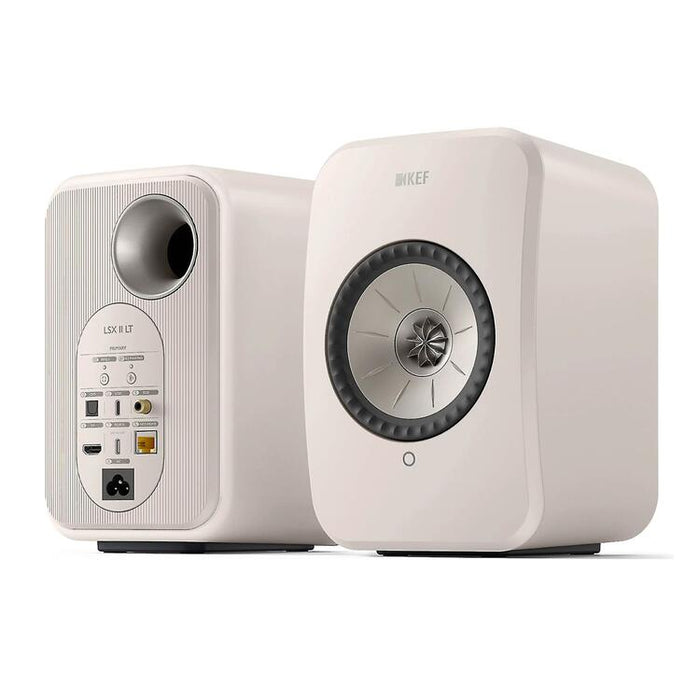 KEF LSX II LT | Haut-parleurs HiFi Sans fil - Compacte et versatile - Blanc Galet - Paire-SONXPLUS.com