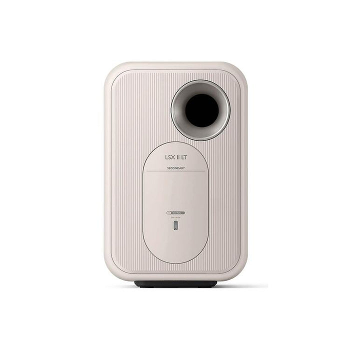 KEF LSX II LT | Haut-parleurs HiFi Sans fil - Compacte et versatile - Blanc Galet - Paire-SONXPLUS.com