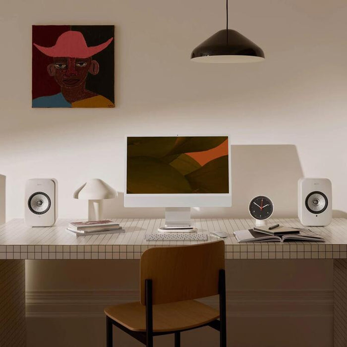 KEF LSX II LT | Haut-parleurs HiFi Sans fil - Compacte et versatile - Blanc Galet - Paire-SONXPLUS.com