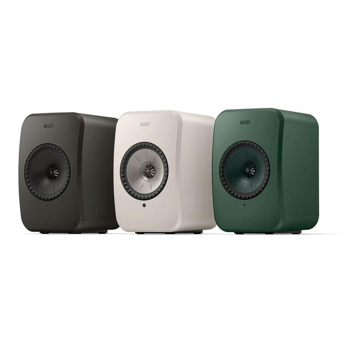 KEF LSX II LT | Haut-parleurs HiFi Sans fil - Compacte et versatile - Vert Sauge - Paire-SONXPLUS.com