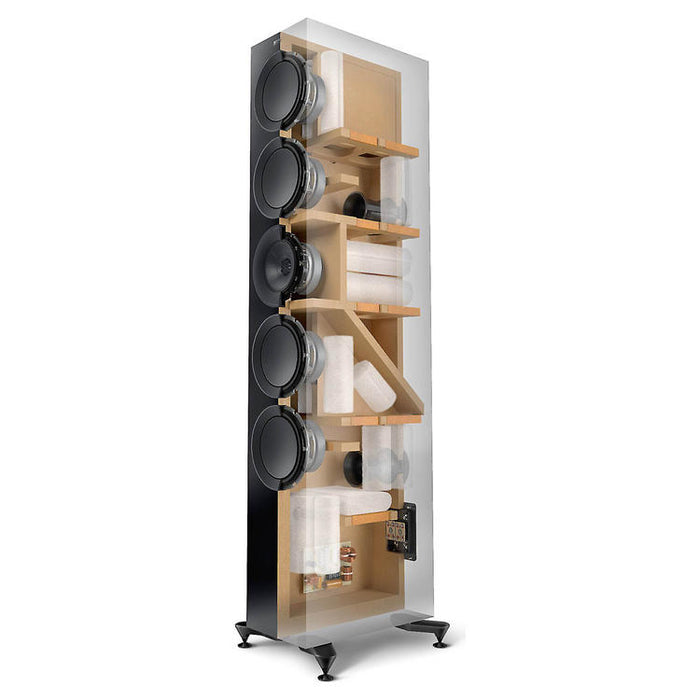 KEF R11 Meta | Haut-parleurs sur pieds - Bass Reflex 3 voies - Hi-Fi - Blanc Laqué - Paire-SONXPLUS.com