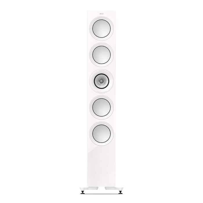 KEF R11 Meta | Haut-parleurs sur pieds - Bass Reflex 3 voies - Hi-Fi - Blanc Laqué - Paire-SONXPLUS.com